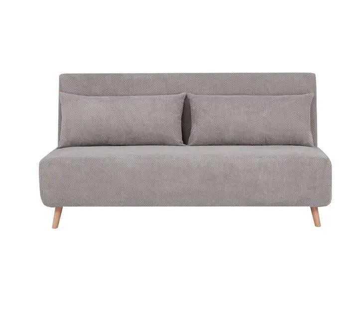 Диван-софа раскладной Vetro Mebel Альма дерево/ткань Французский серый (Alma-french-gray-extension-sofa)