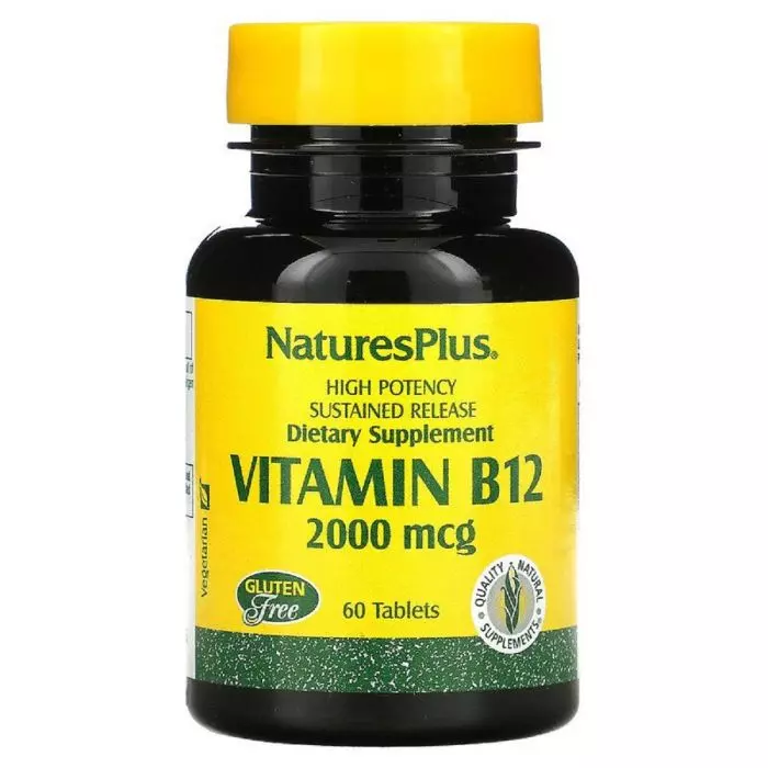 Метилкобаламин B12 Nature's Plus 2000 мкг 60 таблеток (NTP1730)