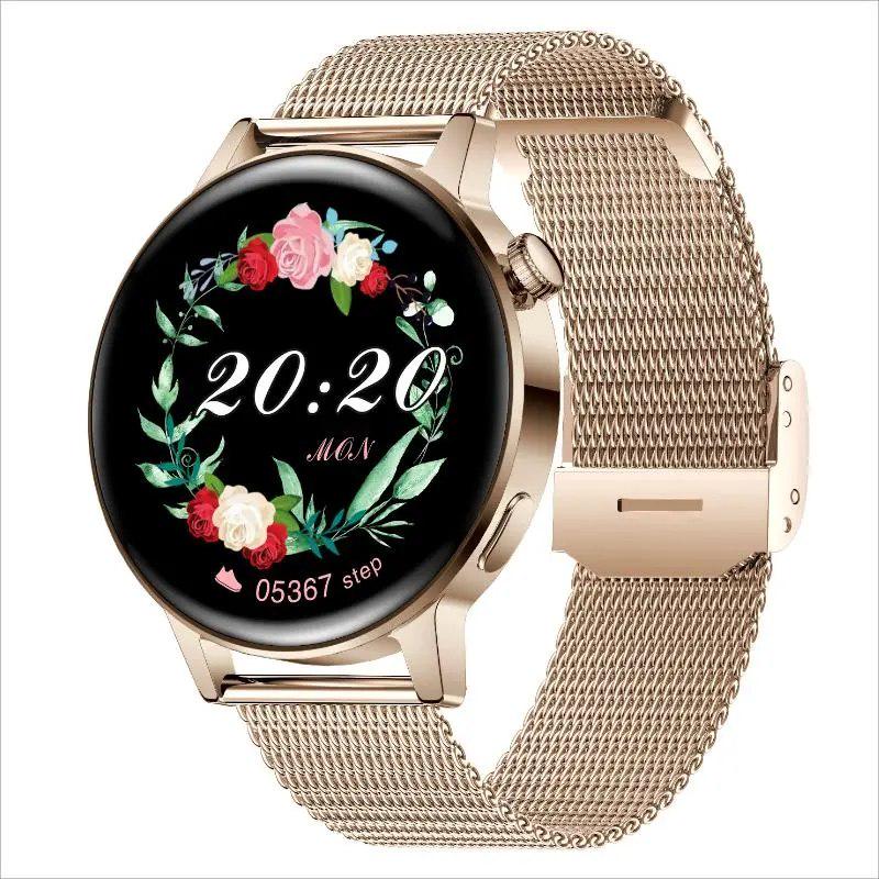 Смарт-часы Lemfo Ak03 пульсометр/тонометр/разговор Gold (2cdd88f0)