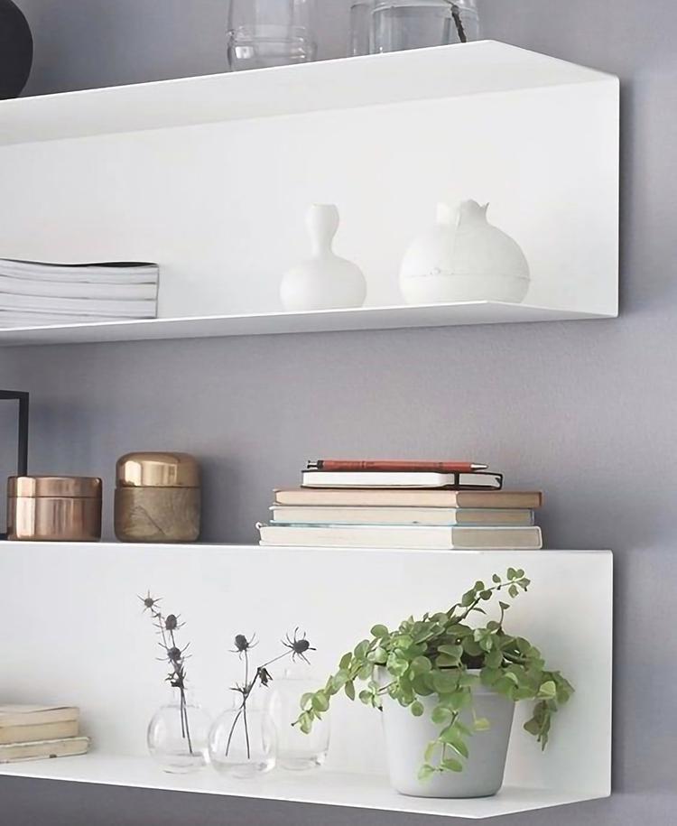 Полка навесная NC Home Clip 80x30x20 см Белый (26448283) - фото 7