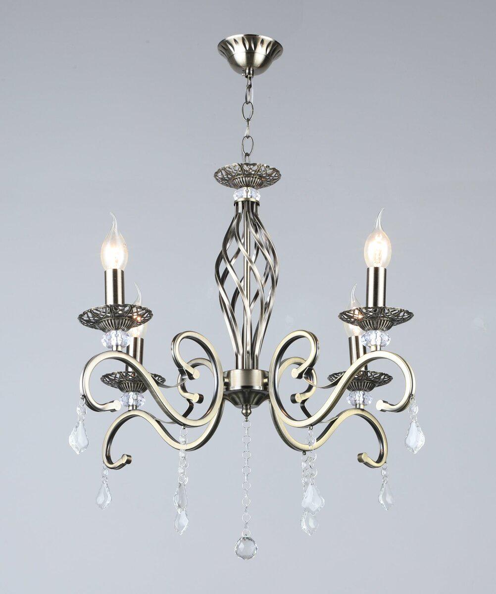 Люстра подвесная классическая Valeso N1208/4 на 4 лампочки E14 Бронзовый (N1208/4)