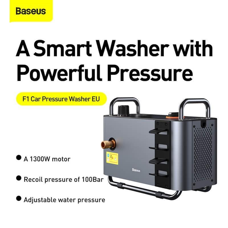 Мойка высокого давления BASEUS Car Pressure Washer F1 CRXCJ-C0A Grey (1dd980eb) - фото 9