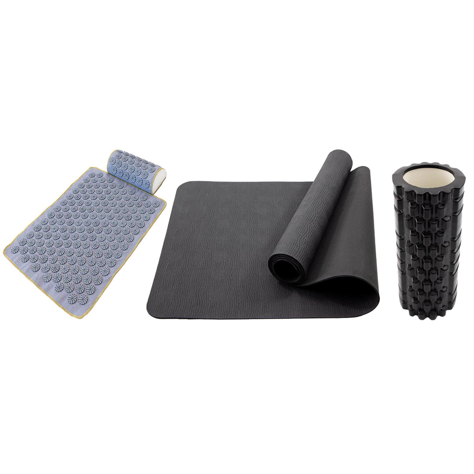 Набор OSPORT Set 111 коврик для йоги/аппликатор Кузнецова/массажный ролик (n-0144-01-0303-01)