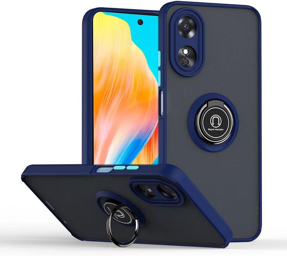 Защитный чехол MatteLuxe OPPO A58 (с кольцом) Blue (34661-28)