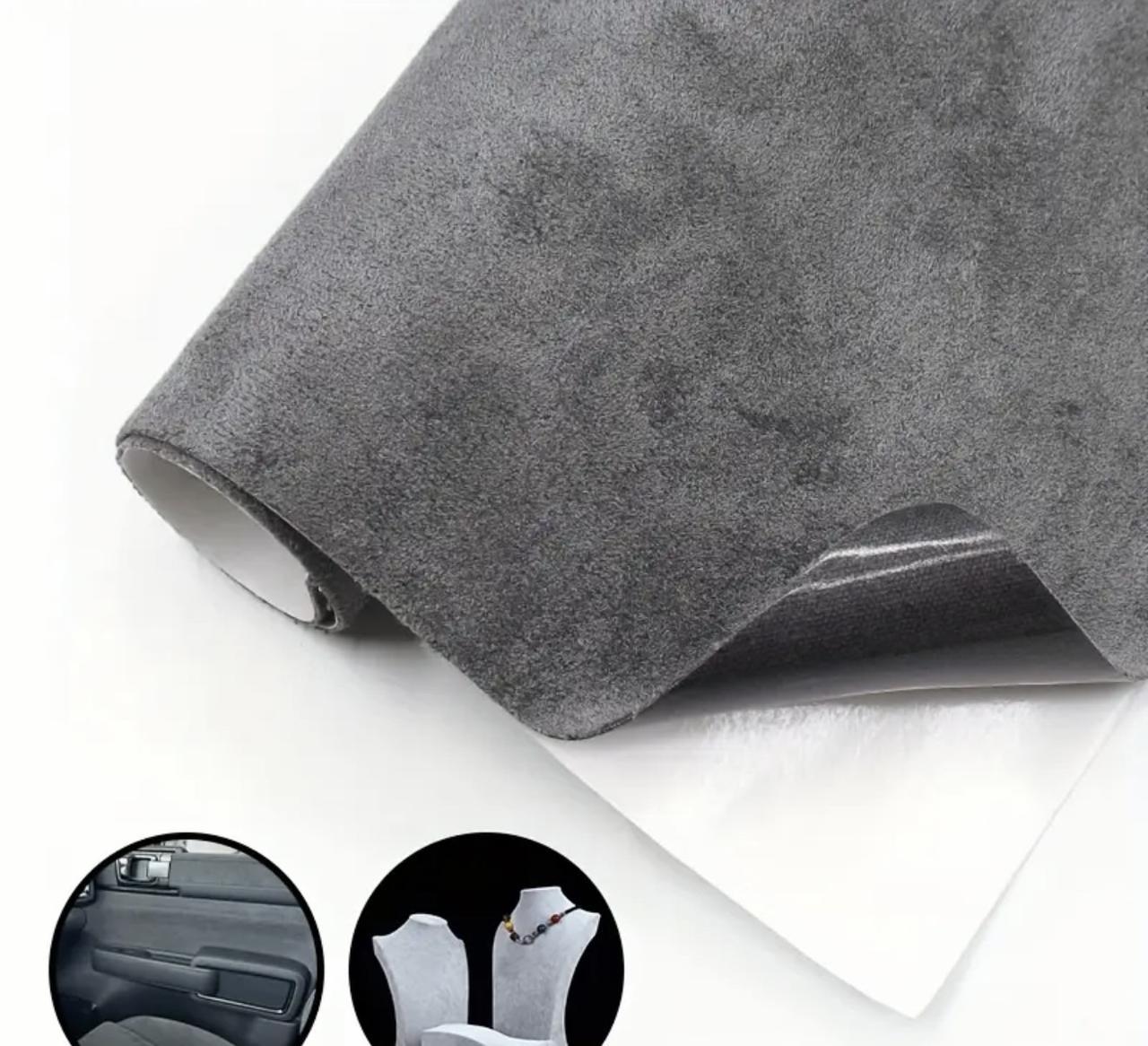 Алькантара самоклеюча тканина для салону авто 100x150 см Сірий графіт (2724536918) - фото 4 Алькантара самоклеюча тканина для салону авто 100x150 см Сірий графіт (2724536918) - фото 4