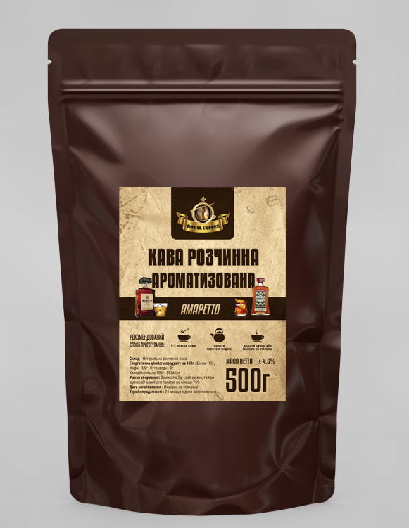Кава розчинна ароматизована Амаретто 500 г (1108829329) - фото 2 Кава розчинна ароматизована Амаретто 500 г (1108829329) - фото 2