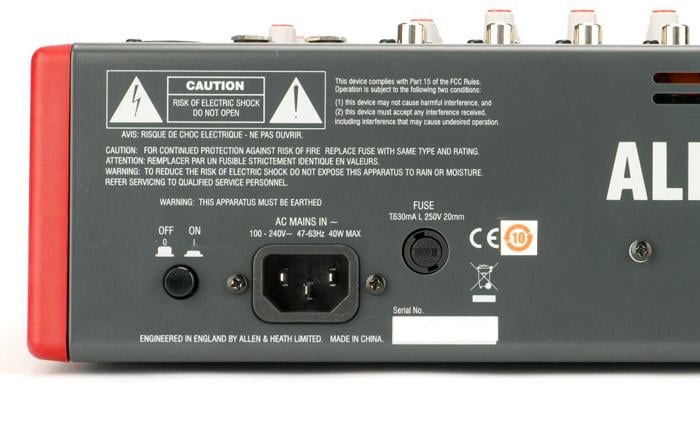 Мікшерний пульт Allen Heath ZED12FX (0022) - фото 3 Мікшерний пульт Allen Heath ZED12FX (0022) - фото 3