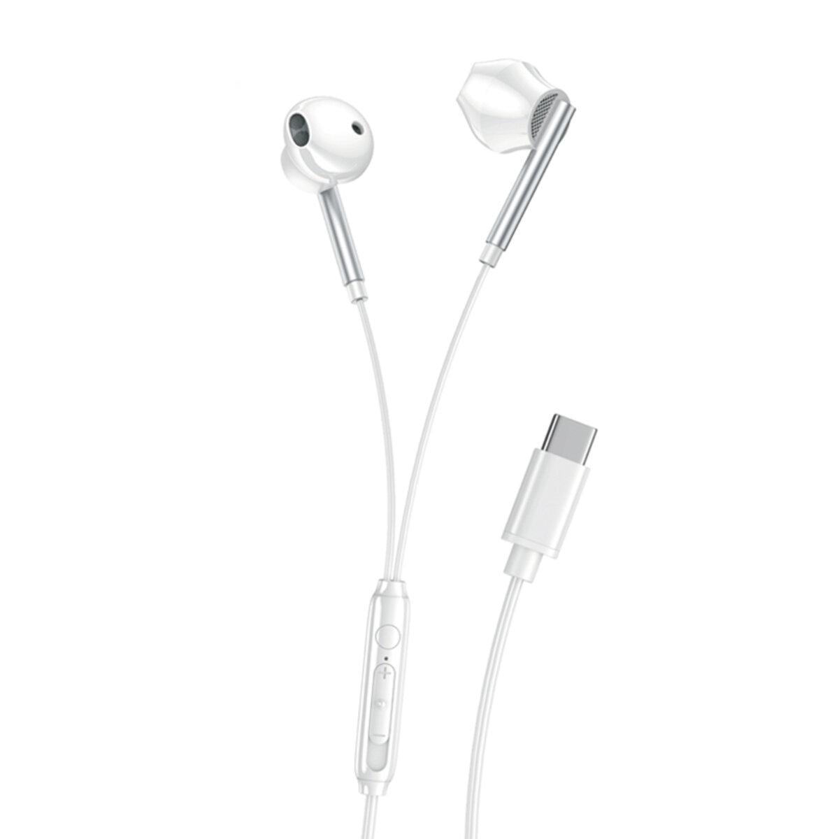 Наушники проводные Xo EP66 Crescent Type-C Белый