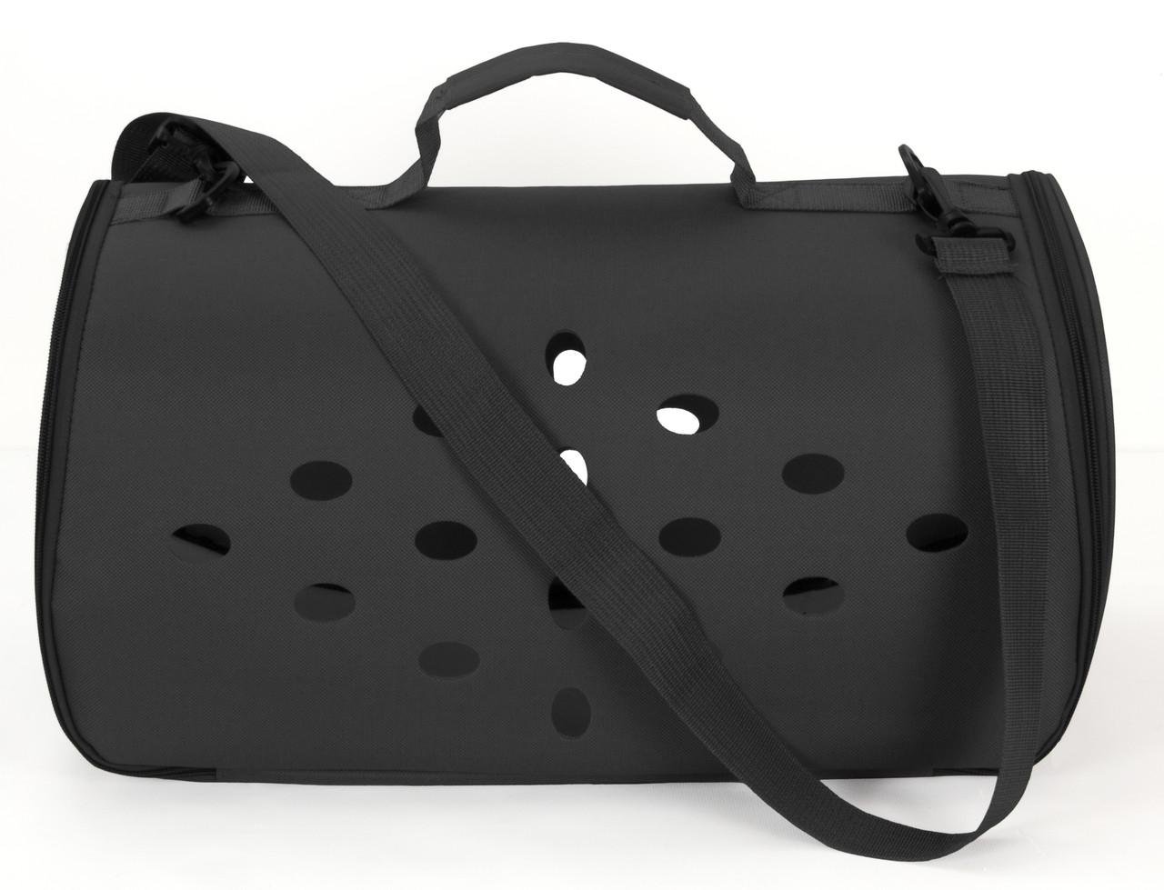 Сумка для переноски домашних питомцев CosmoPet CP-12 48x26x25 см Black (3_06548) - фото 3 Сумка для переноски домашних питомцев CosmoPet CP-12 48x26x25 см Black (3_06548) - фото 3