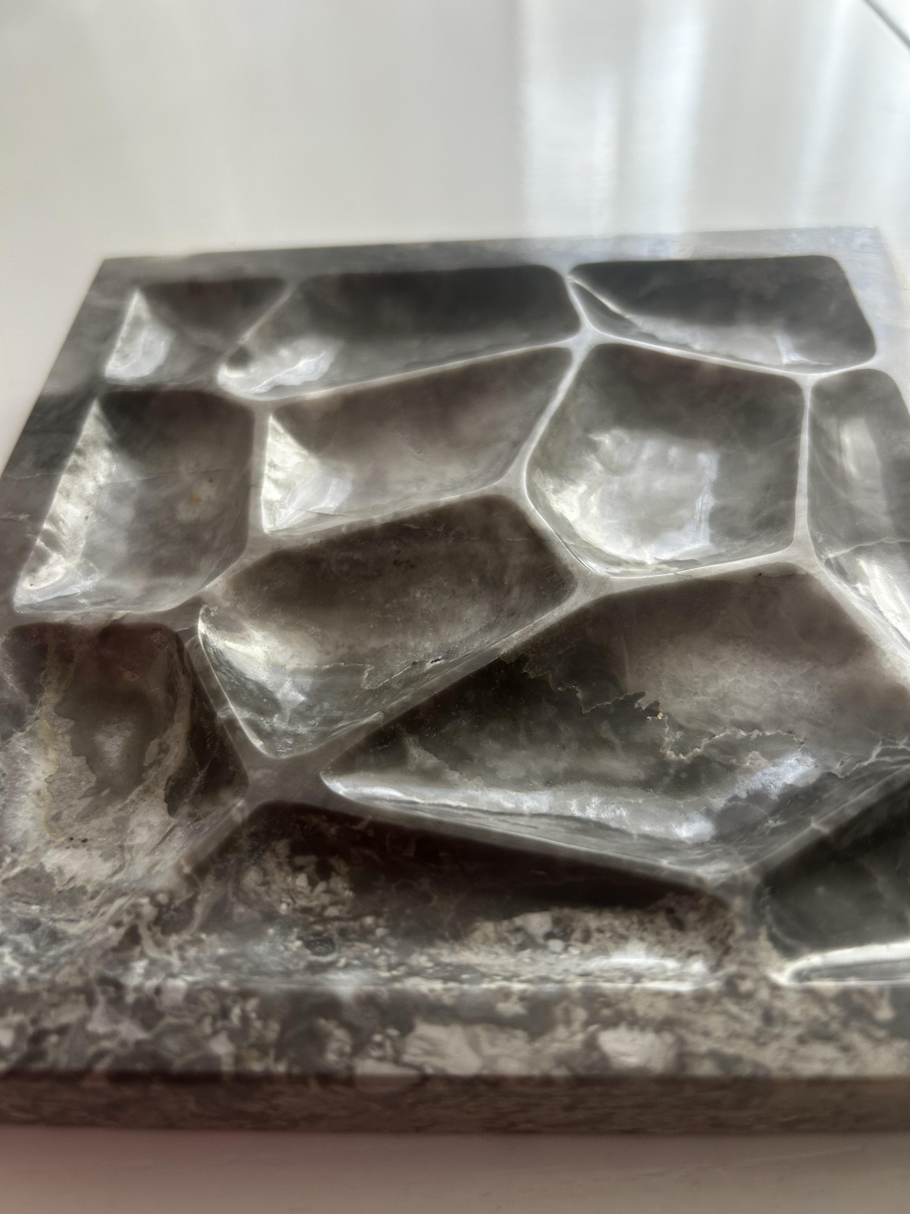 Підставка для прикрас Markam 15х15 см Сірий мармур (111) - фото 4