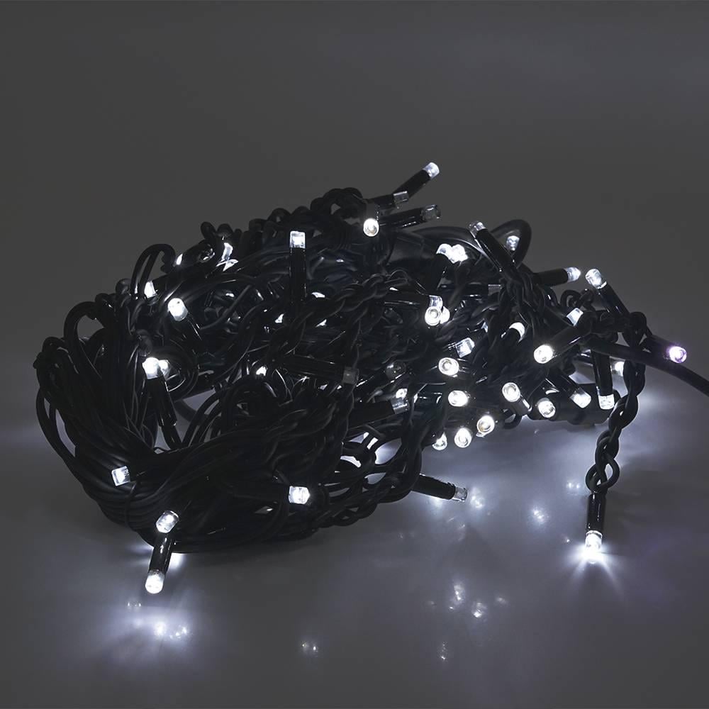 Гірлянда бахромою 120 LED чорна ізоляція вулична 5х0,7м White