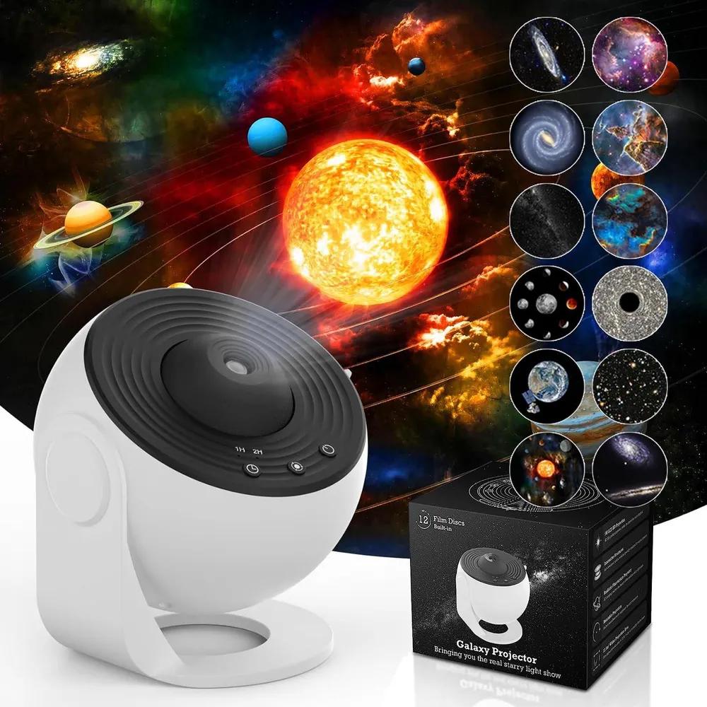 Ночник-проектор звездного неба планетарий Galaxy Projector 360° с 13 космическими слайдами и таймером сна. - фото 9 Ночник-проектор звездного неба планетарий Galaxy Projector 360° с 13 космическими слайдами и таймером сна. - фото 9