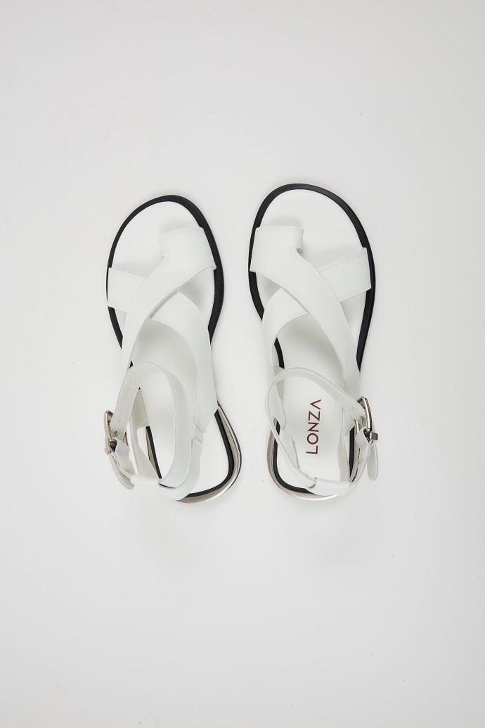 Босоножки женские LONZA кожаные р. 38 Белый (196069) - фото 2