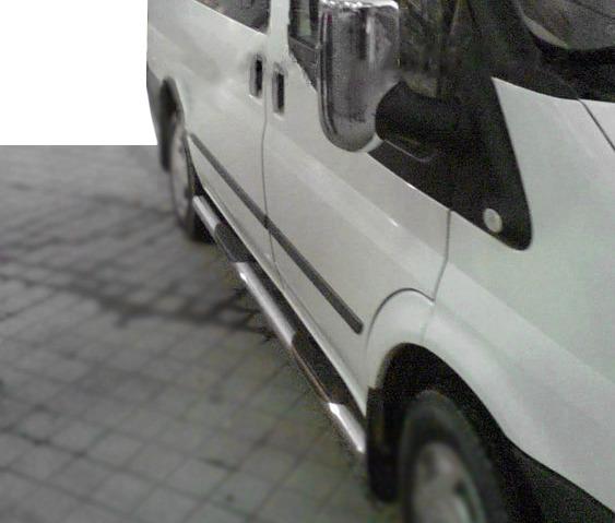 Боковые трубы L1 CAN для Ford Transit 2014- гг. нержавеющая сталь Хром