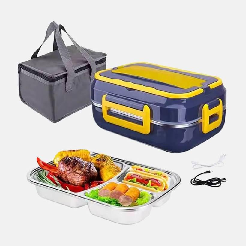 Ланч-бокс электрический Electric Lunch Box с подогревом и съемной нержавеющей чашей