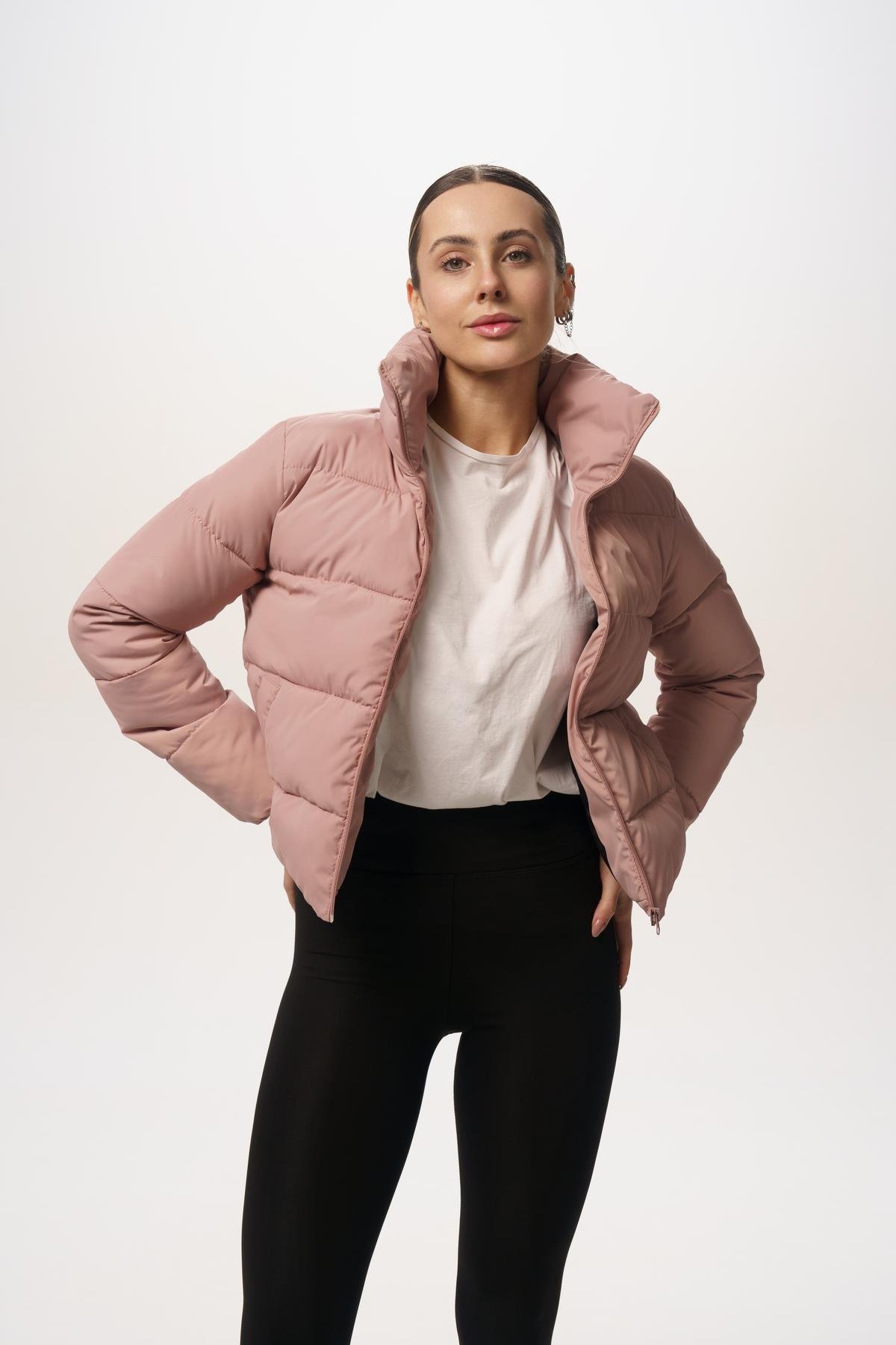 Куртка жіноча коротка Intruder Lolita весняно-осіння M-L Пудровий (1614676979/4/2) - фото 4 Куртка жіноча коротка Intruder Lolita весняно-осіння M-L Пудровий (1614676979/4/2) - фото 4