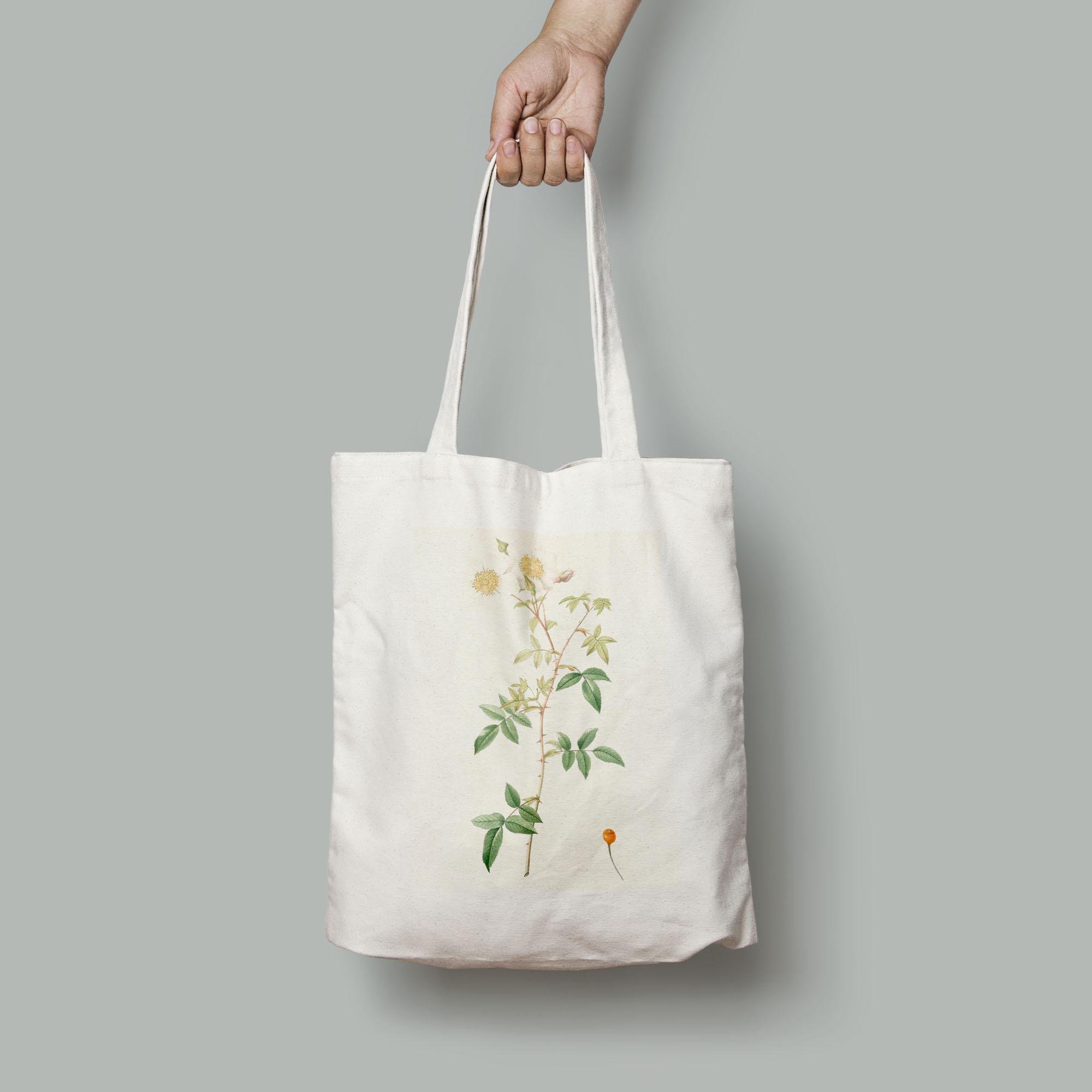 Еко-сумка Вінтажна акварельна листова троянда шопер (Flowers1921020_Bag)