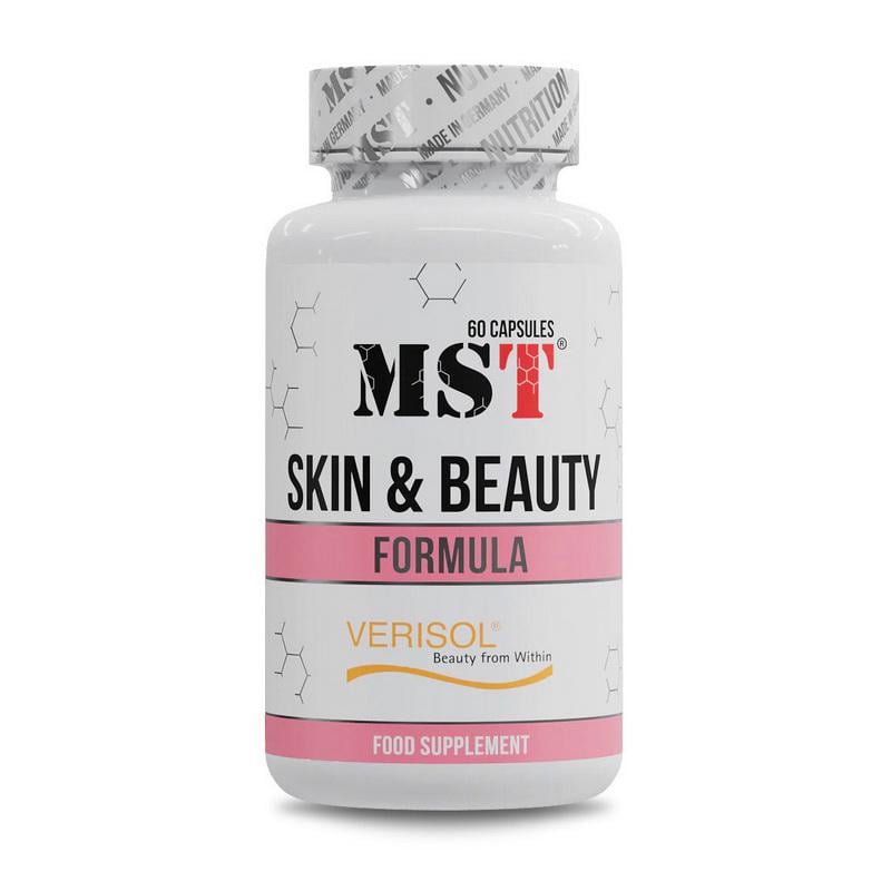 Витамины для волос кожи и ногтей с коллагеном Verisol и гиалуроновой кислотой MST Skin & Beauty Formula 60 капс.