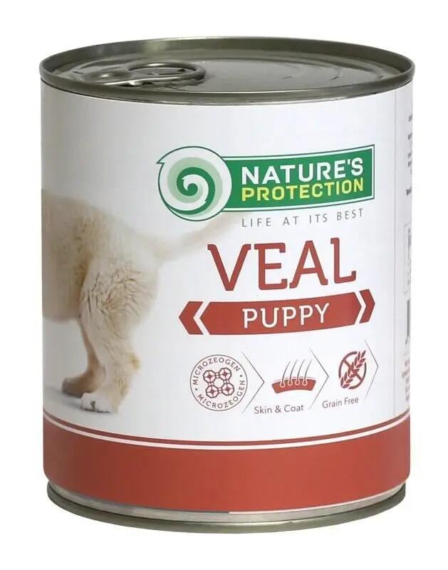 Корм вологий для цуценят Nature's Protection Puppy Veal з телятиною 400 г (4771317450876)