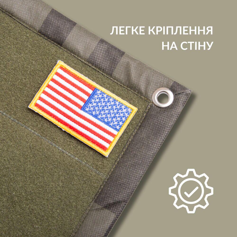Стенд-панель для шевронів IDEIA з 2 шевронами 61х92 см Мультикам степ (25007) - фото 3