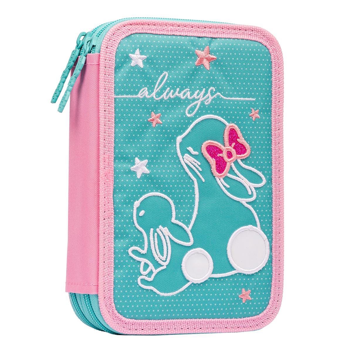 Пенал твердый 1Вересня HP-01 Bunny двойной Бирюзовый (532952)