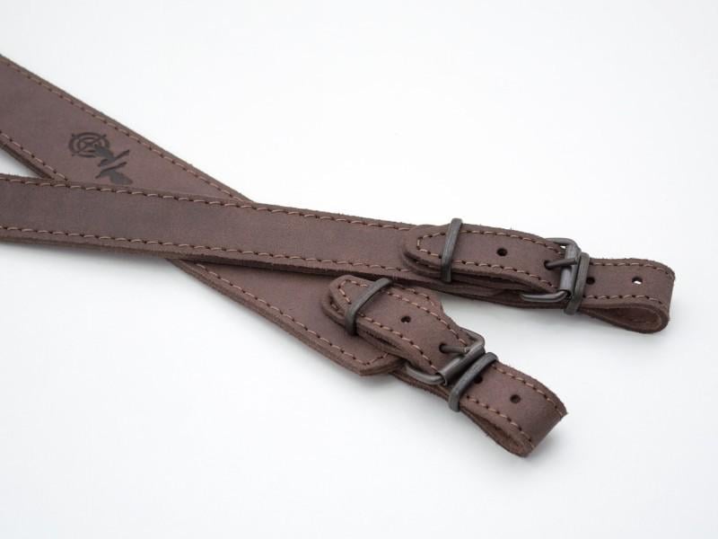 Ремінь для рушниці Ретро шкіра трапеція (10106/2) - фото 2 Ремінь для рушниці Ретро шкіра трапеція (10106/2) - фото 2