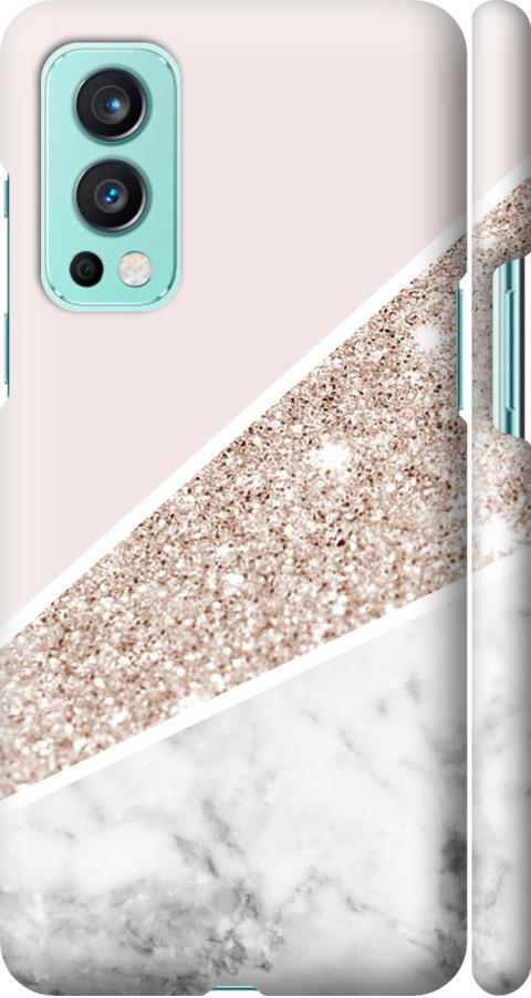 Чехол на OnePlus Nord 2 Пастельный мрамор (4342m-2468-42517)
