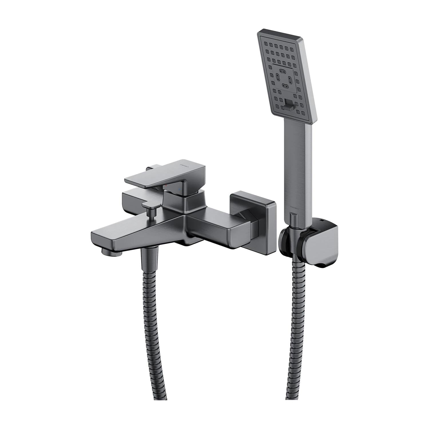 Смеситель для ванны Omnires Parma PM7431IN однорычажный Серый (170371)