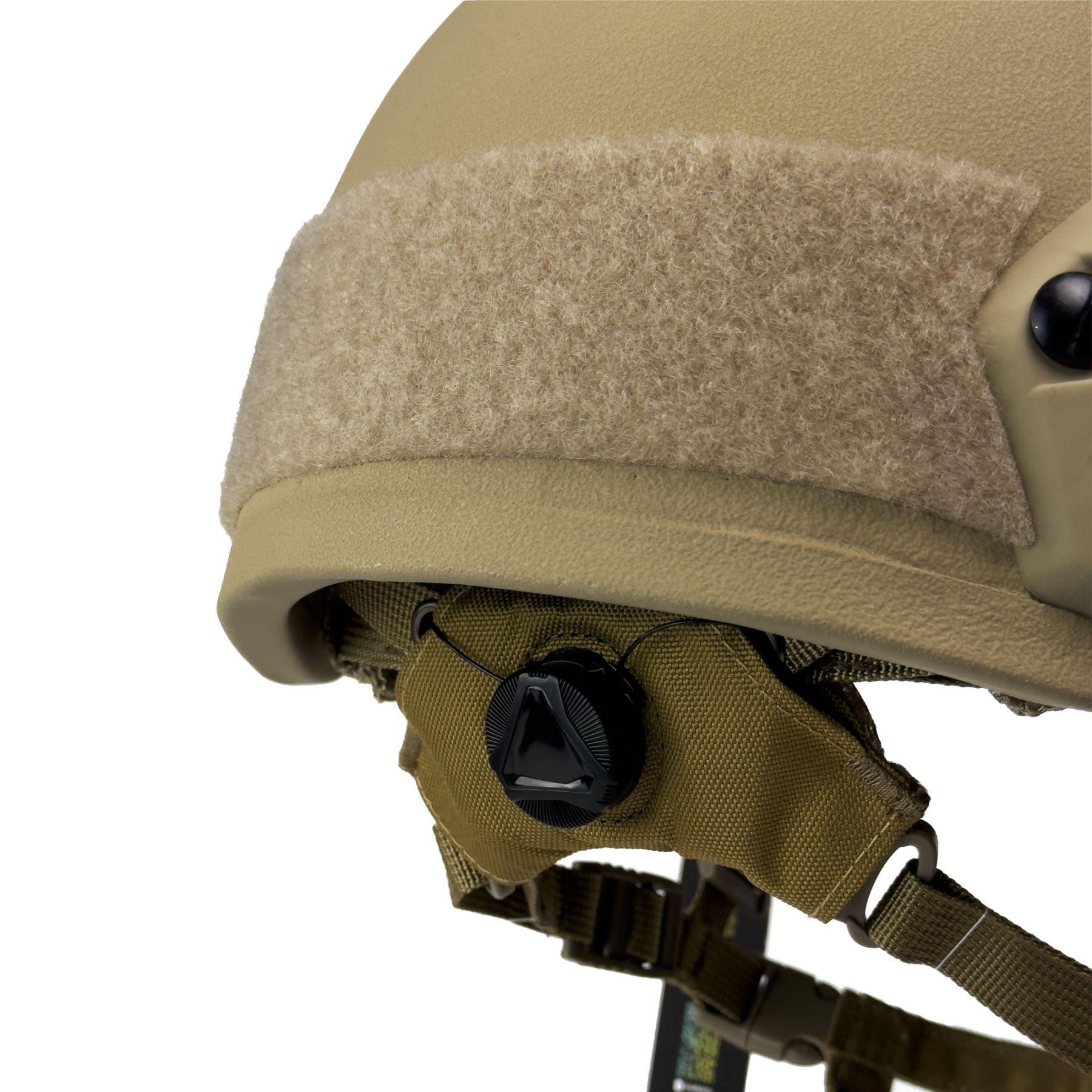 Шолом FAST Кевлар Рівень захисту NIJ IIIA Захистить від уламків рикошетів та пістолетних куль L Койот - фото 9