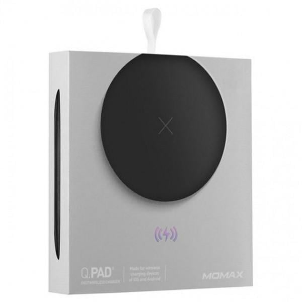 Беспроводная зарядка Momax Q.Pad X Wireless Charging Series, Black - фото 2