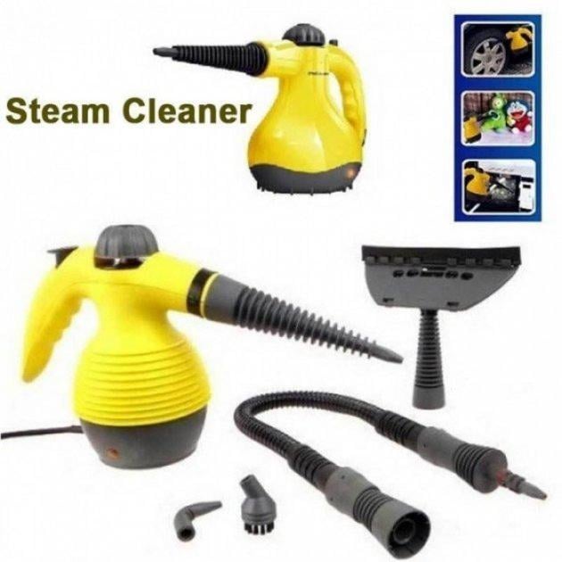 Пароочиститель универсальный Steam Cleaner T-005 Желтый - фото 3