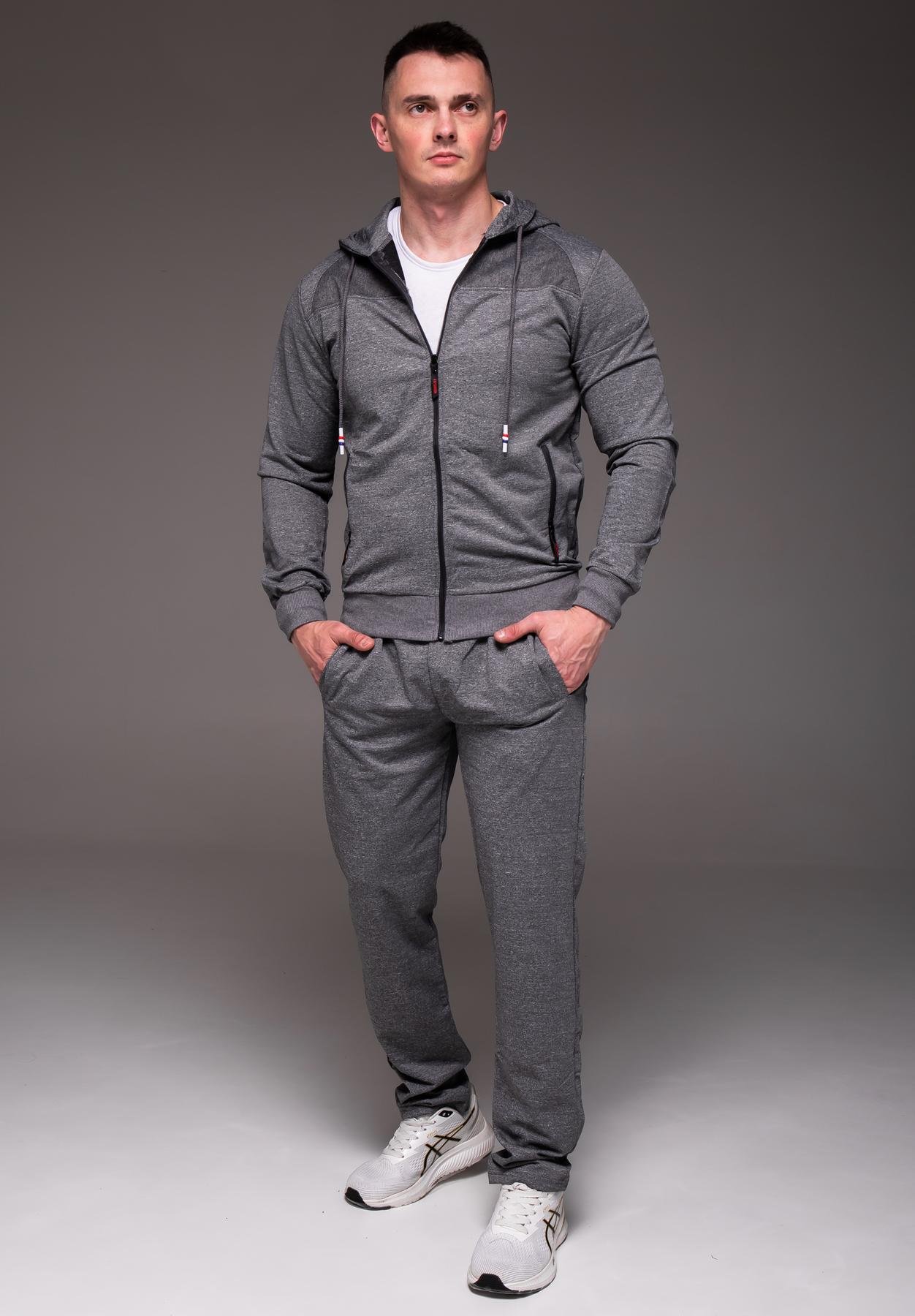 Спортивний костюм чоловічий Elbow трикотажний XL Сірий (2375/1/3)