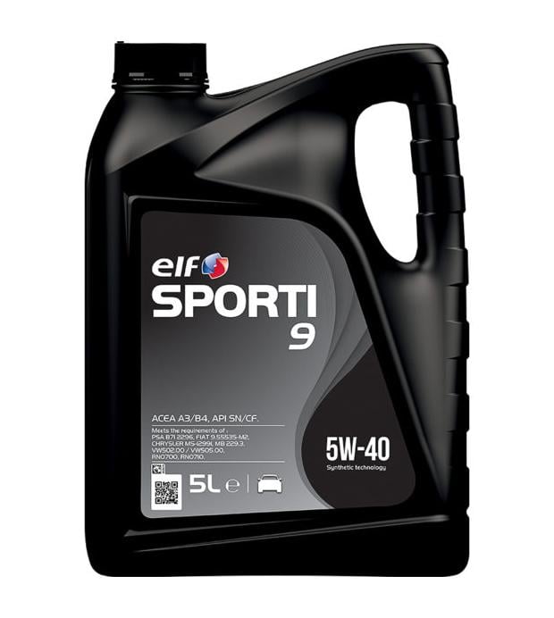 Моторное масло Elf Sporti 9 5W-40 5 л (214252)