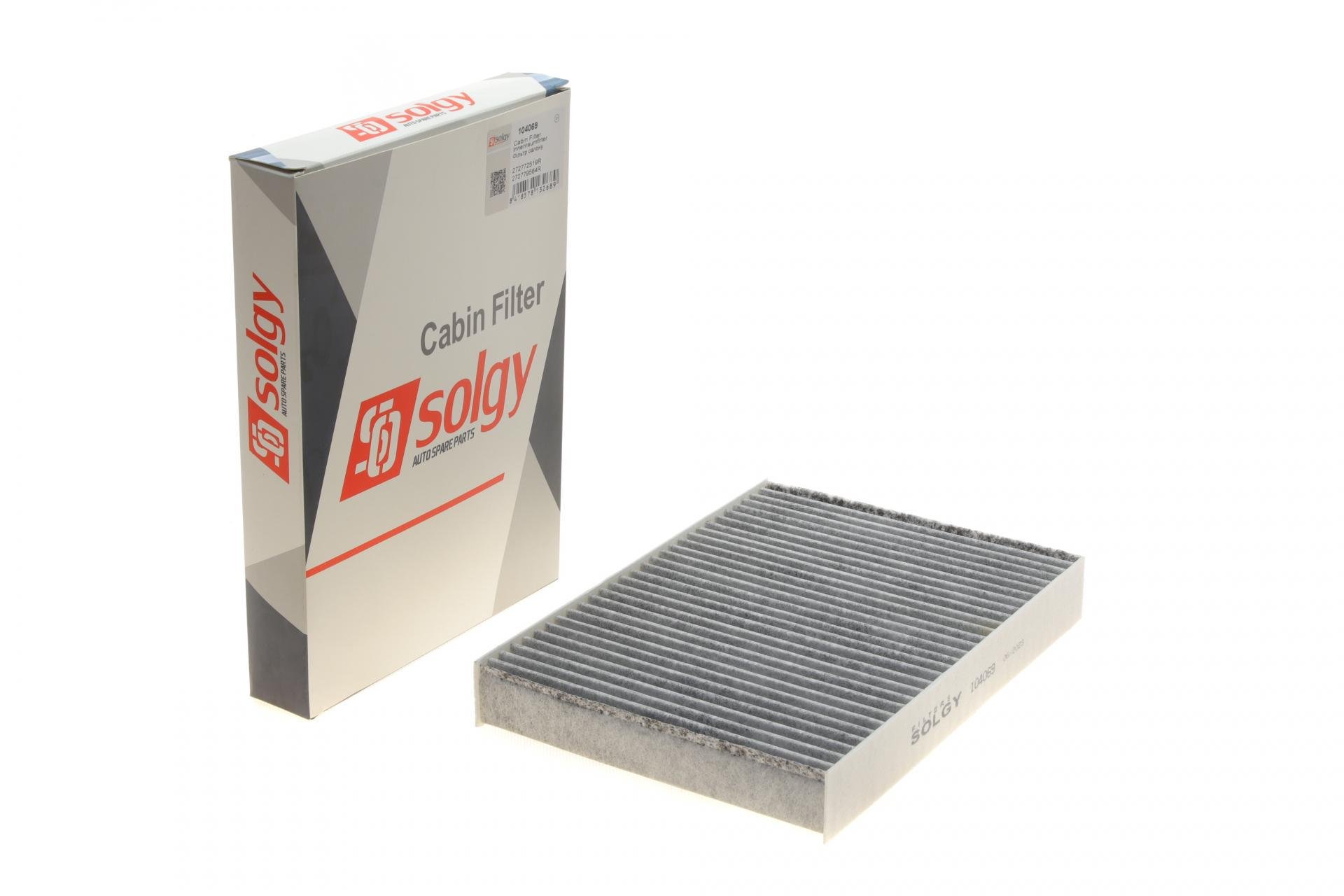 Фильтр салона SOLGY для Renault Megane IV 1,2-1,6DCi 15- угольный (104069)