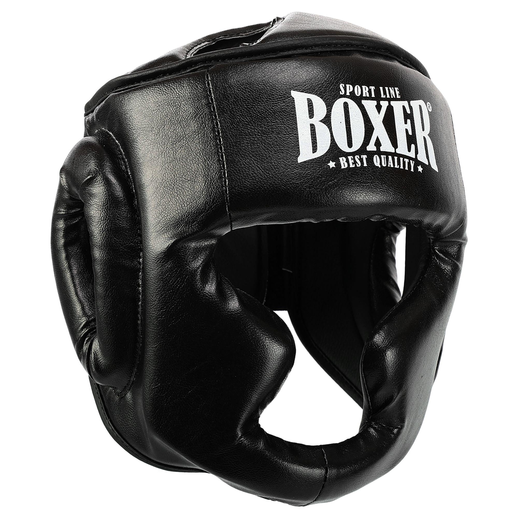 Шлем боксерский с полной защитой BOXER NEW 2036-N L Черный (2036-N_Черный_L)
