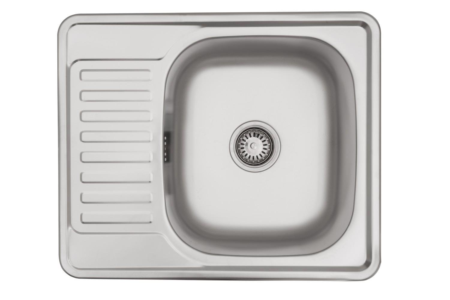 Мийка кухонна Kroner CV022777 з нержавіючої сталі прямокутна 580x480 мм 0.8 мм (25956706)