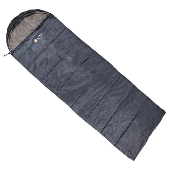 Спальный мешок с капюшоном 190+30х75 см Серый