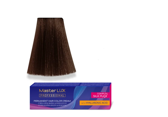 Крем-краска для волос стойкая Master LUX 5.7 светлый шатен 60 мл Коричневый Крем-краска для волос стойкая Master LUX 5.7 светлый шатен 60 мл Коричневый