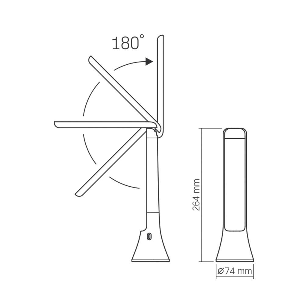 Лампа LED настенная-фонарик Videx TF11 W 5 W 3000-5500 K (25946) - фото 10