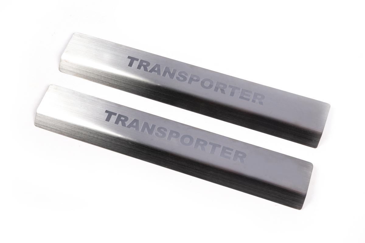 Накладки на пороги LASER Transporter Digital Designs для Volkswagen T5 2010-2015 гг. нержавеющая сталь Хром