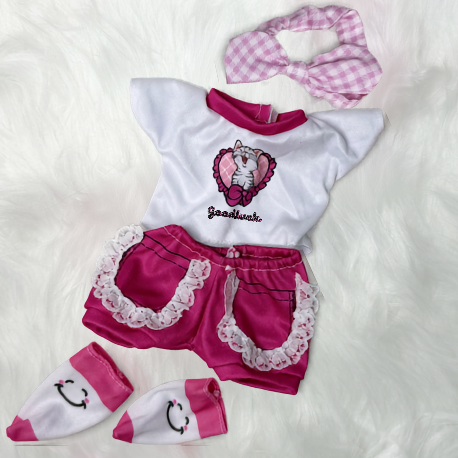 Костюм для кукол и пупсов Paola Reina Antonio Juan Baby Born Reborn 26-40 см стильный комплект одежды с шортами повязкой на голову и носками