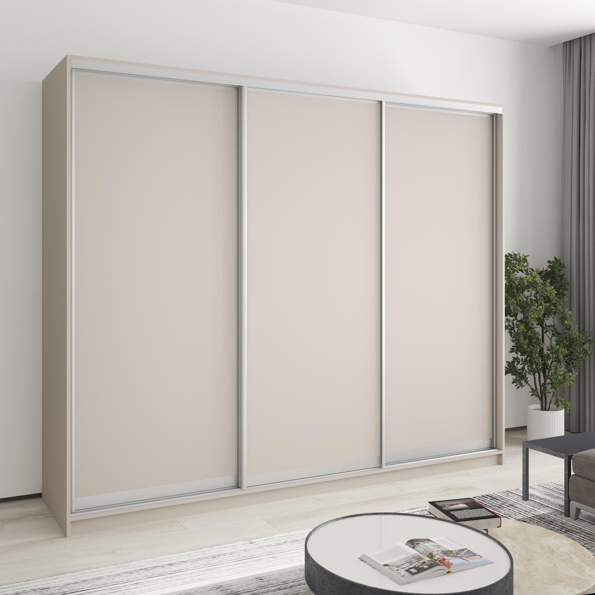 Шкаф-купе трехдверный MebelStar Уни AL 3ДСП 250x45x210 см Кашемир (MBS-3054) Шкаф-купе трехдверный MebelStar Уни AL 3ДСП 250x45x210 см Кашемир (MBS-3054)