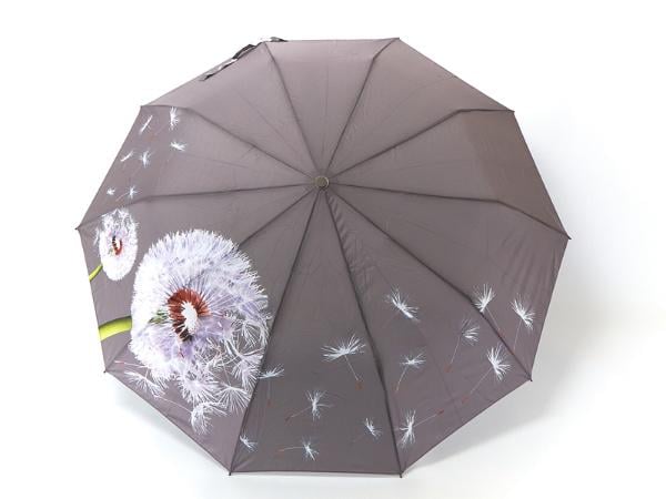 Зонтик женский полуавтомат Bellissimo Одуванчик M638 на 10 карбоновых спиц Серый (29070222)