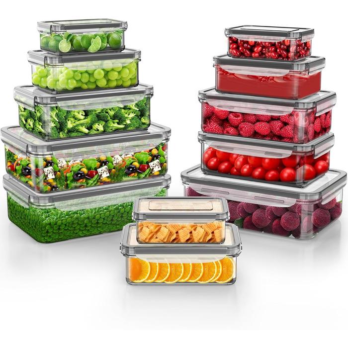 Набор контейнеров Vialex 12 предметов Прозрачный (X001QU7BSF) Набор контейнеров Vialex 12 предметов Прозрачный (X001QU7BSF)