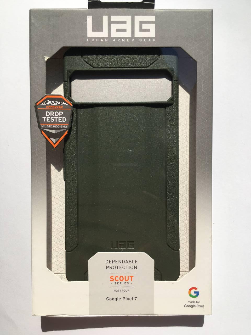 Чохол протиударний мілітарі UAG Scout 614001117272 для Google Pixel 7 (6.3") Olive Drab - фото 2