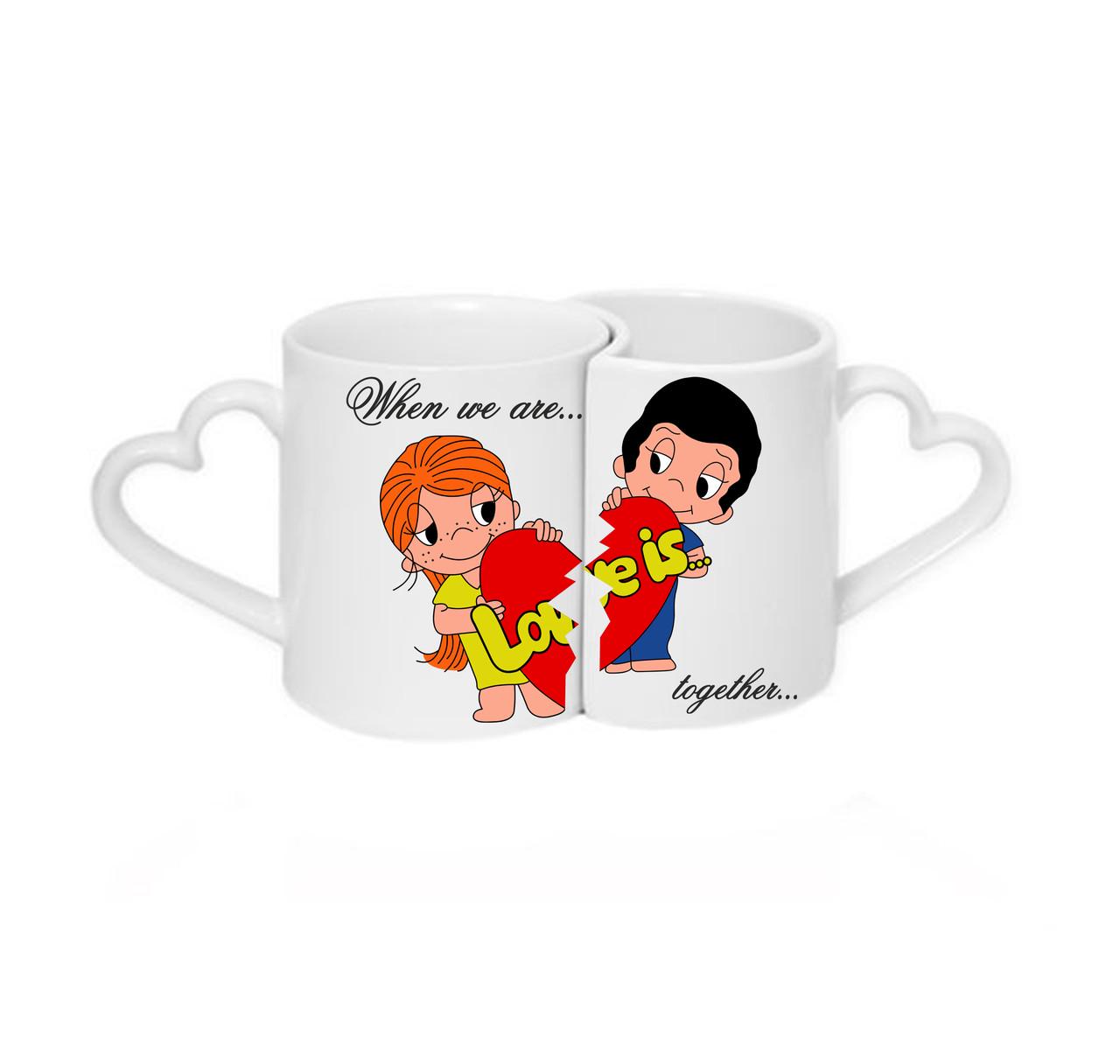 Парні чашки Love is Білий (ПЧ053)