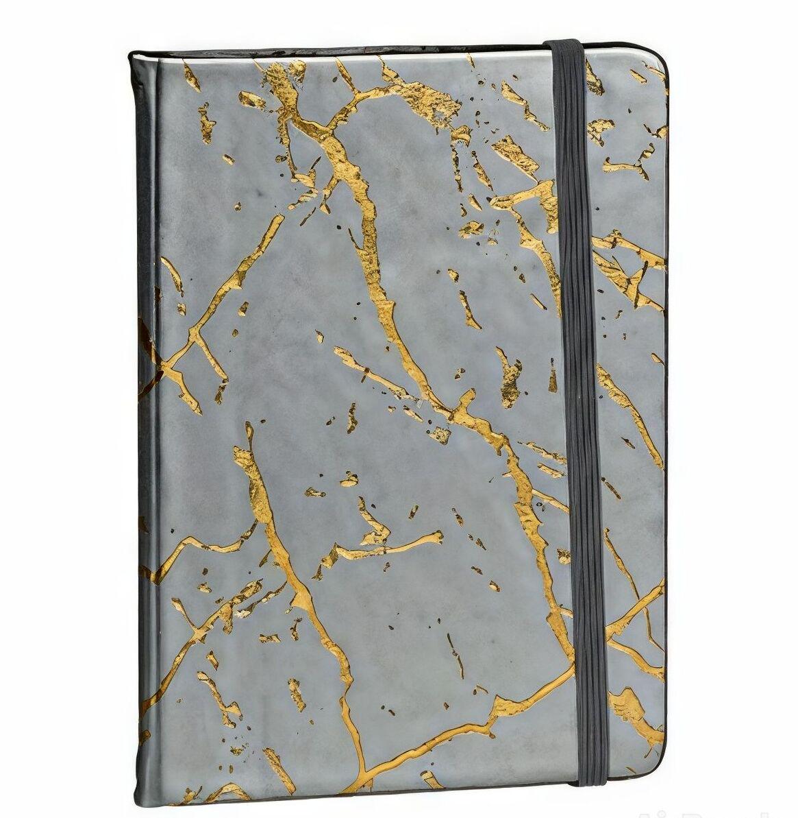 Блокнот на резинке Stenson Golden lines 80 лист. Серый (WW01586ST)