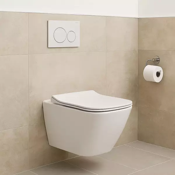Унитаз подвесной Cersanit City Pro Vortex S701-884 СЕТ C200 с тонким дюропластовым сиденьем Белый (35041588)