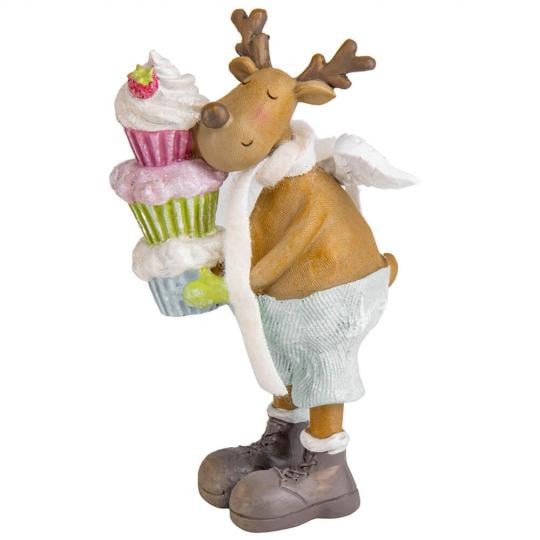 Фигурка новогодняя Лакомка из полистоуна 18,5 см Разноцветный (150-81-6014-074)