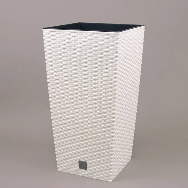 Горшок пластмассовый Rato Square 17х17 см Белый (91150) Горшок пластмассовый Rato Square 17х17 см Белый (91150)